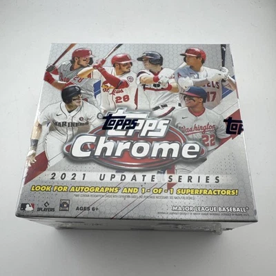 2021 Topps Chrome Baseball Update Series Mega Box - Image 1 of 2