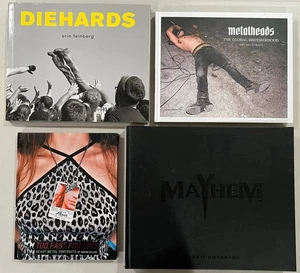 Metalheads, Diehards, Mayhem Lot of 4 Hardcover Heavy-Metal Photo Books - Picture 1 of 18
