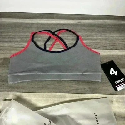 Sujetador deportivo Fourlaps Vitality ropa deportiva sujetador de entrenamiento plateado‎ talla pequeña Foto 1 de 4