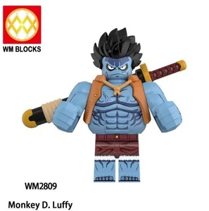 Custom One Piece, Zombie Luffy Minifigure with Base, New/Mint - Picture 1 of 1