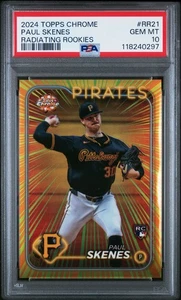 2024 Topps Chrome Radiating Rookies #RR21 Paul Skenes Update PSA 10 - Bild 1 von 2