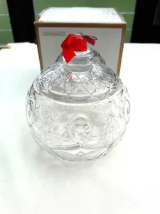 NEU Godinger Kristall Weihnachten Box Deckel Schmuck Schale Süßigkeiten - Bild 1 von 9