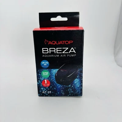 Bomba de ar Aquatop Breeza AP-20 aquário oxigenação tanque de peixes novo em caixa aberta. - Imagem 1 de 4
