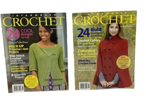 2 Interweave Crochet Magazines Fall & Winter 2010 Patterns Cape Vest Sweater - Picture 1 of 8