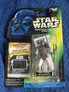 Star Wars POTF2 Weequay Skiff Guard Freeze Frame Trilingual carded variant RARE - Picture 1 of 2