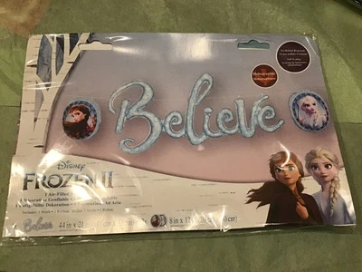 Globo lleno de aire Disney Frozen 2 Believe Anna & Elsa Foto 1 de 2