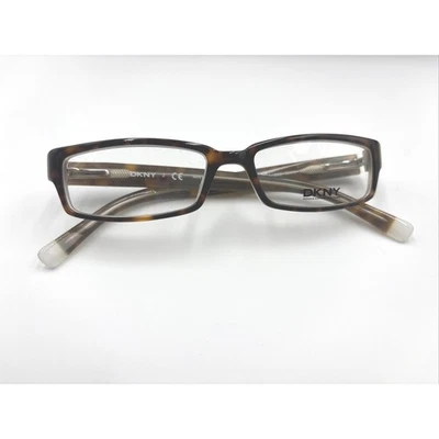 Monturas de gafas de diseñador DKNY de colección marrón tortuga gafas rectangulares Foto 1 de 4