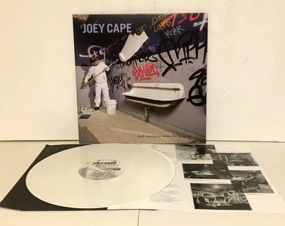 JOEY CAPE let me know when Lp WHITE Vinyl Record with lyrics insert , lagwagon - Image 1 of 2