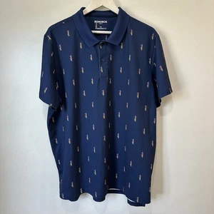 Bonobos Performance Golf Polo Navy All-Over Mini Graphics Herren XL - Bild 1 von 8