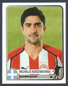 PANINI 1955-2005 CHAMPIONS OF EUROPE- #278-OLYMPIACOS-MICHALIS KONSTANTINOU