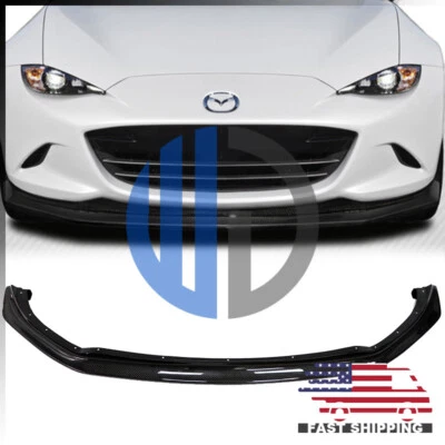 For 2016-2023 Mazda ND MX-5 Miata CS Style Carbon Fiber Front Lip 2017 2018 2019 - Image 1 of 4