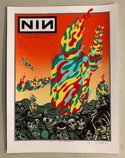 NINE INCH NAILS RED ROCKS 2018 ORIGINAL CONCERT POSTER JERMAINE SILKSCREEN 