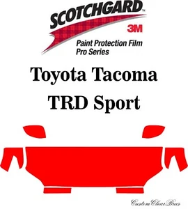 3M Paint Protection Film Pro Series Clear 2024 2025 Toyota Tacoma TRD Sport - Picture 1 of 3