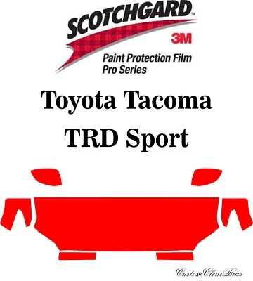3M Paint Protection Film Pro Series Clear 2024 2025 Toyota Tacoma TRD Sport - Image 1 of 3