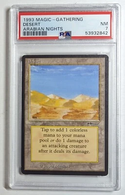 1993 Magic the Gathering Arabian Nights Desert PSA 7 NM! LOW POP! - Image 1 of 2