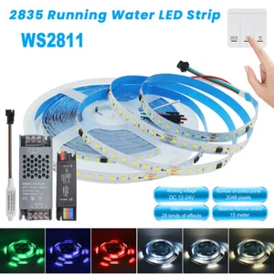 LED Stripe Lauflicht 24V 2835 WS2811 Band Leiste Streifen IC Adressierbarer Weiß - Bild 1 von 28