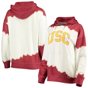 Gameday Couture Blanco/Cardinal USC Trojans For the Fun Doble Sudadera con Capucha Teñida XL - Imagen 1 de 3