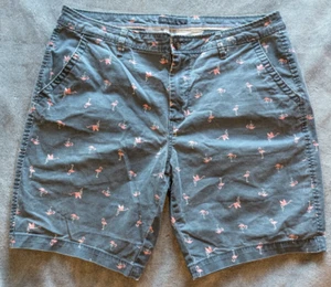 Aeropostale - Lounge Shorts - Gray W/ Flamingos - All Over - Size 36 - Shorts - Picture 1 of 4
