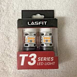 LASFIT 7443 7440 Amber LED Front Turn Signal Light Bulbs No Hyper Flash CANBUS - Picture 1 of 3
