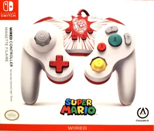 Super Mario Wired Nintendo Switch Controller Gamecube Layout Gray Sealed NIB - Picture 1 of 2