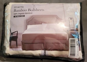 Tafts 100% Organic Bamboo King Size Bed Sheet Set Ivory Cream 400 Thread Count - Picture 1 of 5