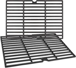 Grill Cooking Grates Grid 2-Pack Cast Iron Replacement 15.5" For Dyna Glo BBQ - Picture 1 of 9