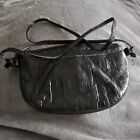 Vintage 80's Korean Eel Skin Bag. 8.5" X 5.5". Silk Interior. 34" Strap.
