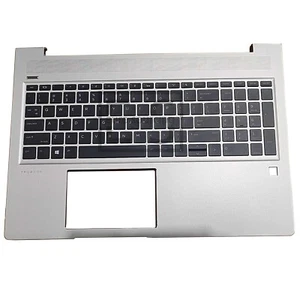 PALMREST BACKLIT KEYBOARD FOR HP PROBOOK 450 G6 450 G7 SILVER US L45091-001 - Zdjęcie 1 z 5