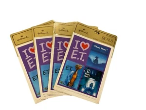 (4) Packs E.T. Pegatinas vintage 1982 sello teléfono hogar selladas nuevas en paquete - Imagen 1 de 3