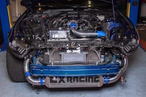 CX 3" Core Aluminum Intercooler + Mounting Bracket For 2015 + Mustang GT V8 5.0 - Picture 1 of 11