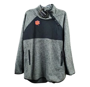 Gameday Couture Women's Clemson Tigers Quilted Panel Snap Up Pullover Sweatshirt - Picture 1 of 6