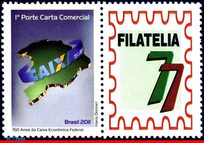 3161 BRASIL 2011 EFECTIVO ECONÓMICO FEDERAL, 150 AÑOS, RHM C-3079, MNH Foto 1 de 2