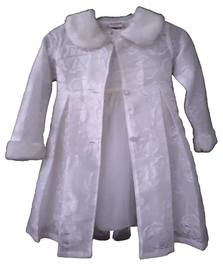 Blueberi Gold Boulevard Girls 2 Piece Holiday Christmas Dress & Jacket NEW  6X - Image 1 of 4