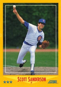 Scott Sanderson 1988 Score #544 Chicago Cubs - Picture 1 of 2