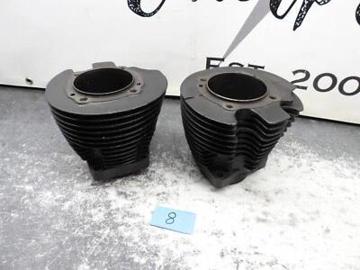 Par de barriles de cilindro Harley-Davidson Sportster 1000cc Ironhead #8 2828 Foto 1 de 4