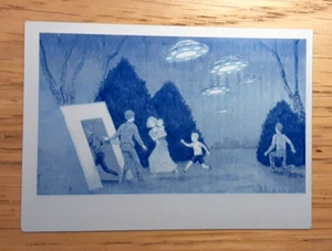 Mars attacks 2017 CYAN printing plate card 31 SECRET UNDERGROUND BASE - Picture 1 of 2