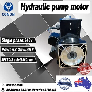 2.2kw Hydraulic pump motor 2800rpm car vehicle lift hoist 9 spins oil single pha - Foto 1 di 10