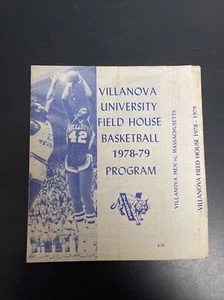 1979-79 Villanova vs U Mass Basketball Program University Field House - Picture 1 of 9