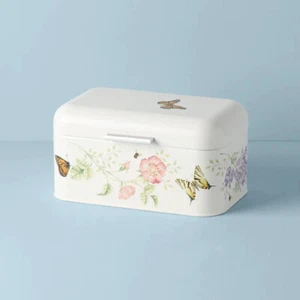 Lenox BUTTERFLY MEADOW Metal Bread Box - N/O - Picture 1 of 1
