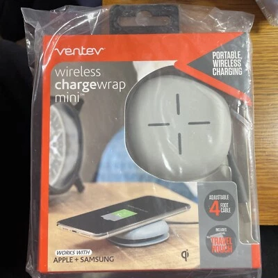 NUEVO Cargador Portátil Ventev Inalámbrico Envoltura de Carga Mini Certificado Qi Foto 1 de 2