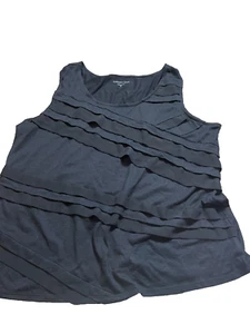 Top Coldwater Creek para mujer XL negro sin mangas - Imagen 1 de 4