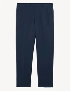 JAEGER TAILLIERTE PASSFORM REINE WOLLE TWILL HOSE 38R MEDIUM MARINE NEU MIT ETIKETT - Bild 1 von 8