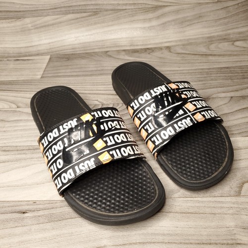 Sandali Nike Benassi JDI stampa Just Do It 631261 016 uomo 13 neri