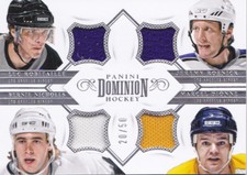 13-14 Dominion Robitaille Nicholls Roenick Dionne /50 Jersey Quad LA Kings 2013