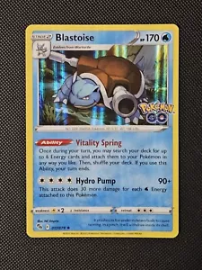 Pokemon Blastoise 017/078 Pokemon GO Holo Rare NM - Picture 1 of 2