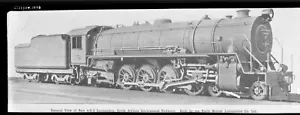 25BB007 1928 VECCHIO NEGATIVO FERROVIE GOVERNATIVE SUDAFRICANE 4-8-2 LOCO #2819? - Foto 1 di 1