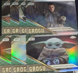 2023 Topps Chrome Star Wars - Journey of Grogu - 7 x Card Set - The Mandalorion - Picture 1 of 1