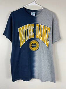 47' Brand Vintage Tubular Notre Dame Tie Dye T-Shirt Large Football Irish - Picture 1 of 6