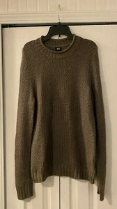 H&M Olive Green Wool Blend Knit Sweater XS - Picture 1 of 4