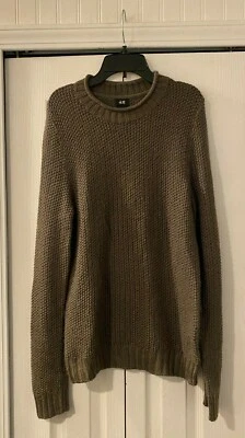 H&M Olive Green Wool Blend Knit Sweater XS - Image 1 of 4